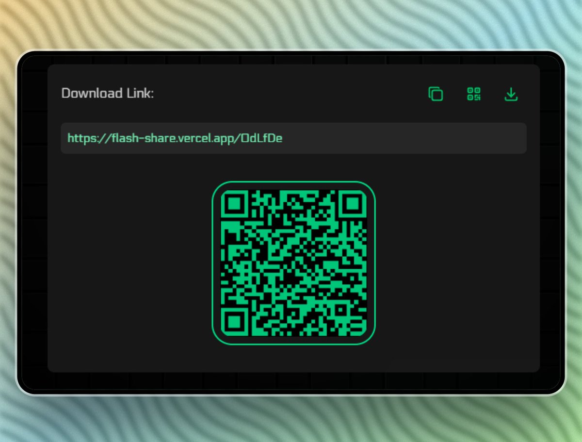 rohitkdev's tweet photo. ๐ Exciting update for #FlashShare users!
No more dealing with those super long download URLs! Now, just a short 6-character code after the main URL, and you're all set to download your files in a flash! โก๏ธ๐พ https://t.co/8dgcJBzcjG