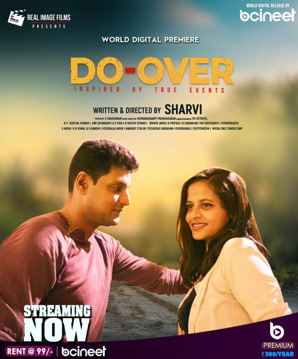CinemaRareIN's tweet image. Tamil film #DoOver (2024) by #Sharvi, ft. Maanav,  Maria Pinto,  Neffie Amelia, RG. Venkatesh, Saravanan and  Umashankar, now streaming on @bcineetott.