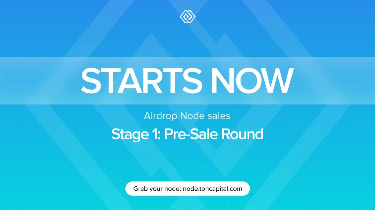 🚀 The TON Capital Airdrop Node Sale is OFFICIALLY LIVE! 🚀

🌟 Secure your spot in the TON Capital ecosystem by purchasing Airdrop Nodes today! Each Node unlocks exclusive rewards both during the sale &amp; after the sale, including $TONCAP tokens, Season 1 Rewards, access to future