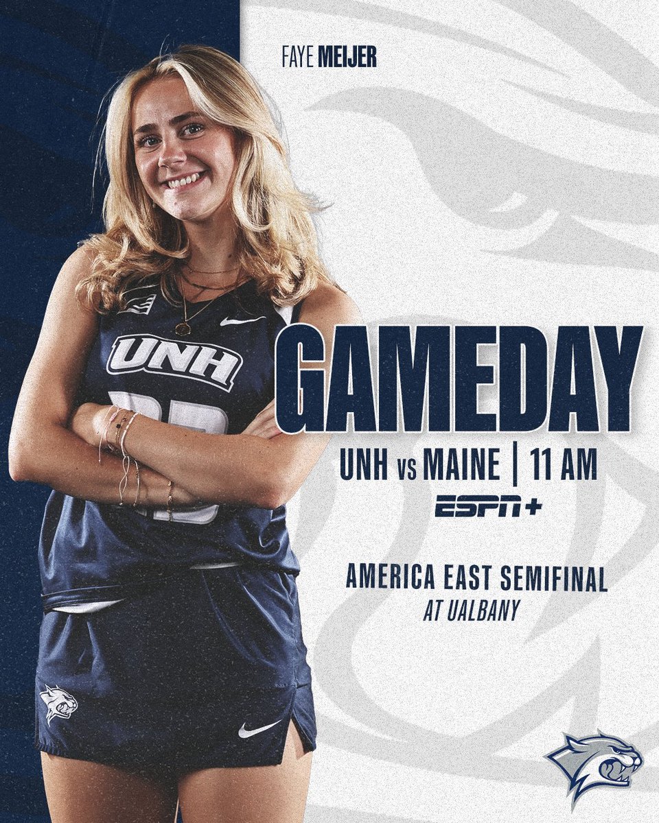 UNHfieldhockey's tweet photo. 🏑 GAMEDAY 🏑

Rise and shine, Wildcats! We have an early start for today's @AmericaEast semifinal vs. Maine (at UAlbany).

Game Day Central ➡️ https://t.co/MqJzZ5gOCa

#BeTheRoar https://t.co/c6orAznnly