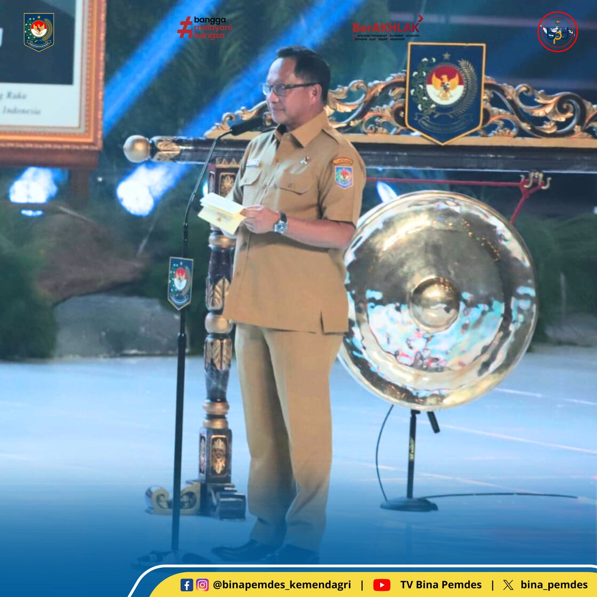 Kemendagri menggelar Rakornas) Pemerintah Pusat dan Pemerintah Daerah Tahun 2024. Gelaran yang mengusung tema “Implementasi Asta Cita Menuju Indonesia Emas 2045” ini berlangsung di Sentul International Convention Center, Kabupaten Bogor, Jawa Barat, Kamis (7/11/2024)

#Kemendagri