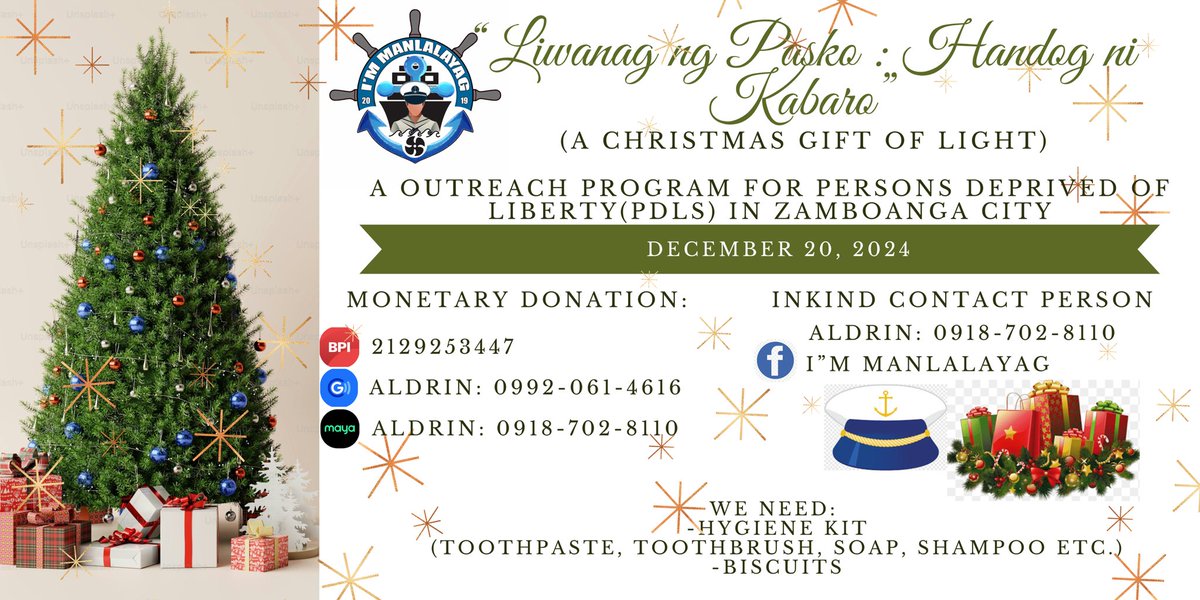 SAMAHAN NYO KAME ULIT PARA MAGHATID NG LIWANAG SA PASKO ✨

SA TANONG .BAKIT SILA? DAHIL LAHAT AY MAY KARAPAN MARAMDAMAN ANG SAYA AT PASKO ❤️🥹

MARAMING SALAMAT SA SUPORTA KAPATID 😇

#IMMANLALAYAG
#WESTANDWITHPUTPOSE
#5THYRANV.