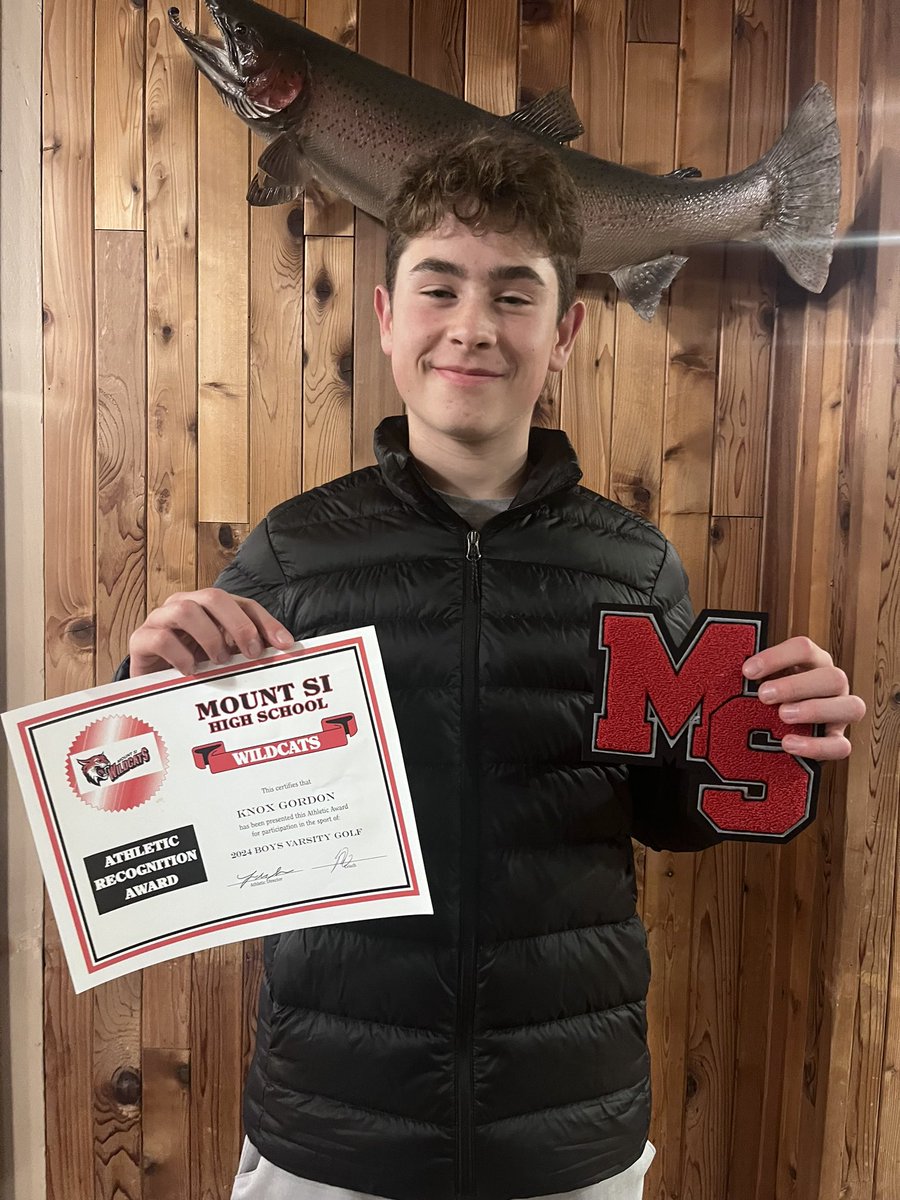 Proud Dad.  Finished his freshman year of golf with his varsity letter.  Go Wildcats!