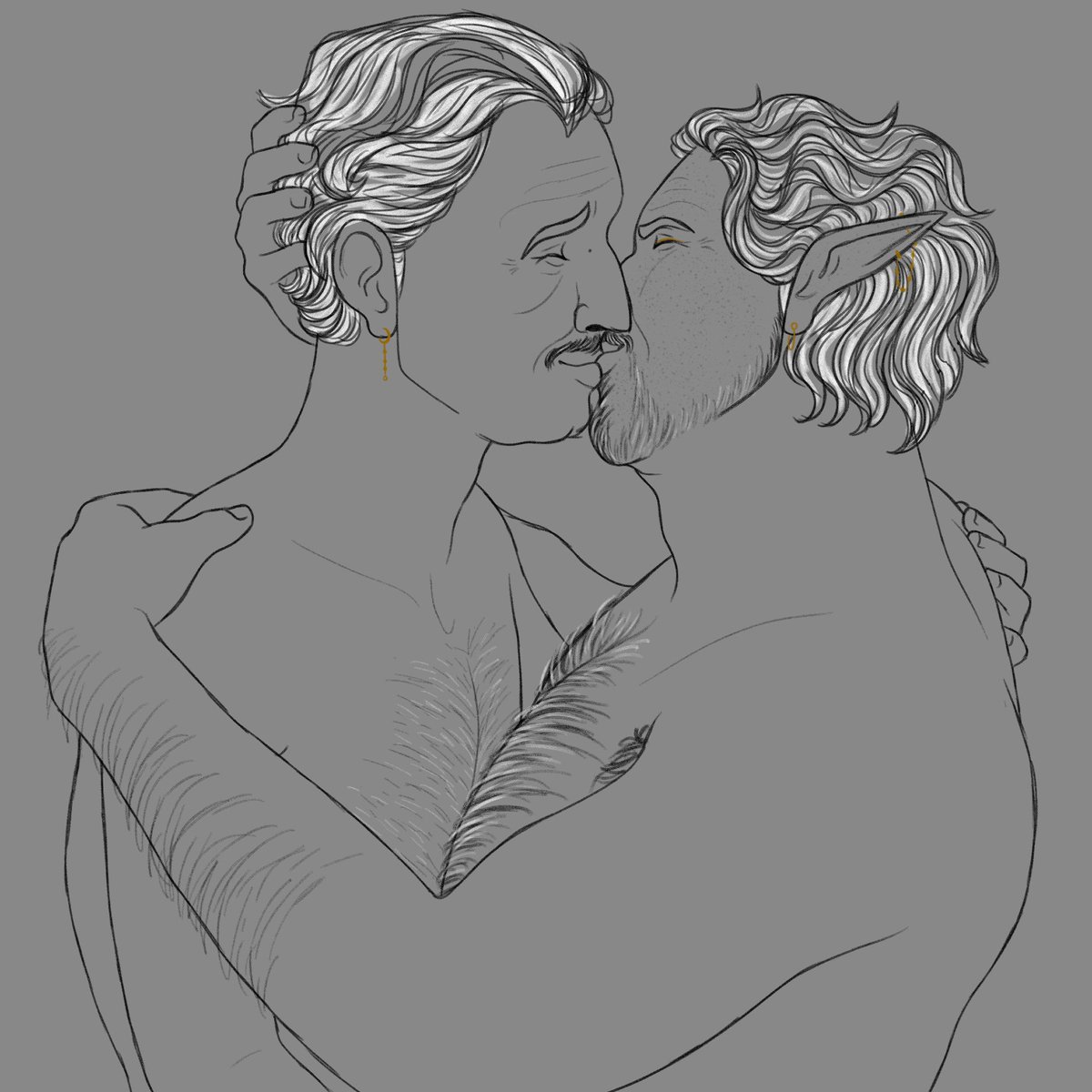 Velwyn &amp; Emmrich...... my beloveds. It's about romancing Emmrich with a 47 year old widower
#DragonAge