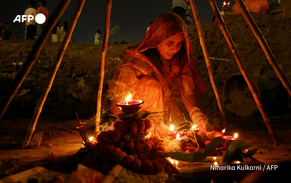 Festival of the Sun.

<a href="/AFP/">AFP News Agency</a> photographers in cities across India cover the celebration of the Hindu festival of 'Chhath Puja', which honours the sun god Surya