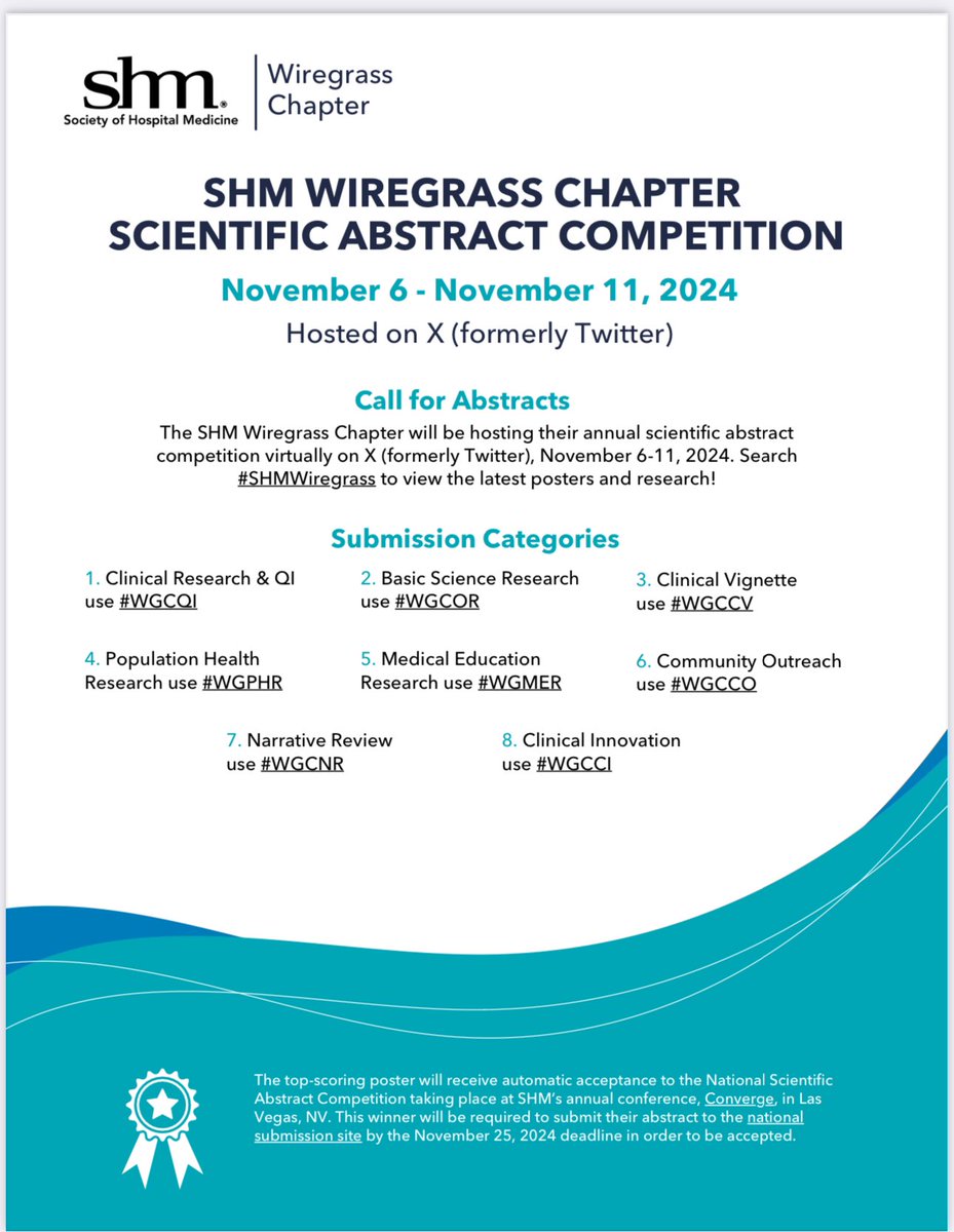 Coming across some excellent posters during #SHMWiregrass abstract competition 2024 across various categories! <a href="/ACOMEDU/">ACOM</a> <a href="/ASK_HM17/">Amith Skandhan MD SFHM FACP</a> <a href="/EasowBenjamin/">Benjamin Easow</a> <a href="/tosto_tom/">Tom_Tosto</a> <a href="/WaseemM001/">Waseem Mohamed</a> <a href="/KristyPich/">Kristy Johnson-Pich</a> <a href="/brettradler/">Brett Radler</a> <a href="/SocietyHospMed/">Society of Hospital Medicine</a>