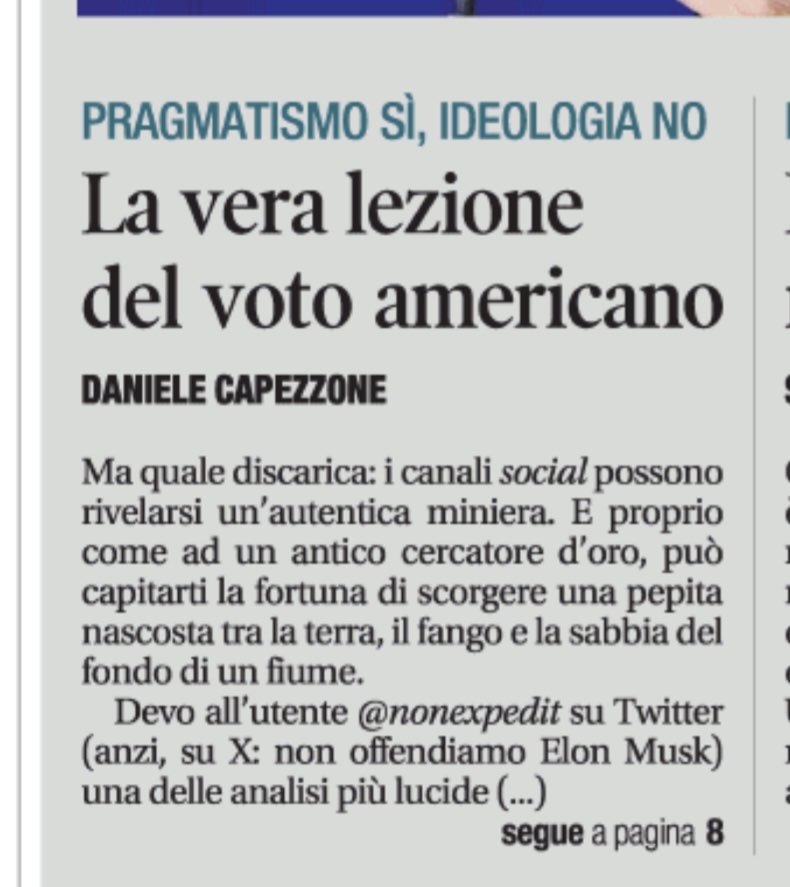 Capezzone's tweet image. Ecco la prima di oggi di @libero_official

LA PAX TRUMPIANA 

Mio commento. A Washington (come a Roma) i vincitori di destra non facciano in futuro gli errori che si sono rivelati fatali per gli sconfitti di sinistra: pragmatismo sì, ideologia no.