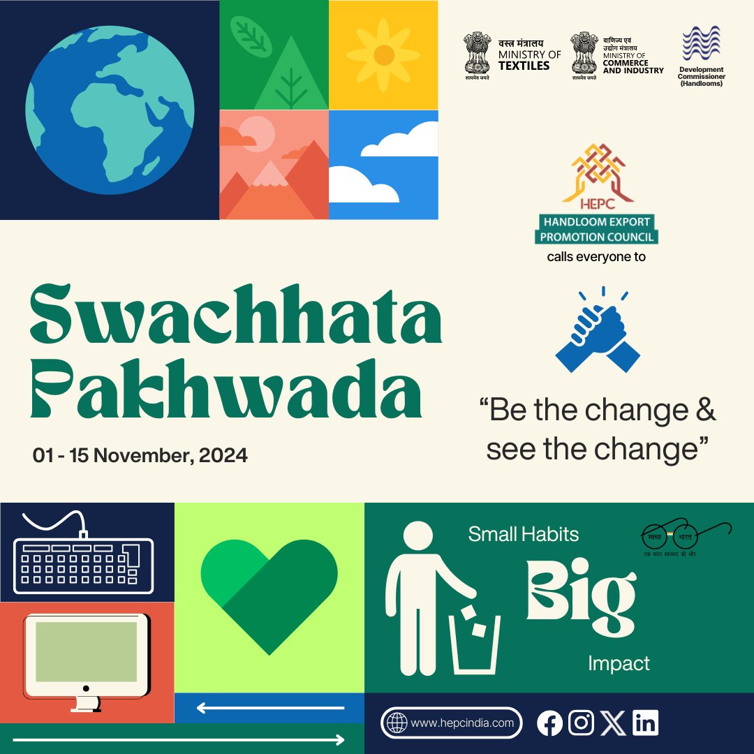 HEPC_India's tweet photo. Let's Commit to a clean Workspace. Be the change &amp; See the change.

#SwachhataPakhwada #SustainableLiving #SmallChangeBigImpact https://t.co/w1e1YCRy3l