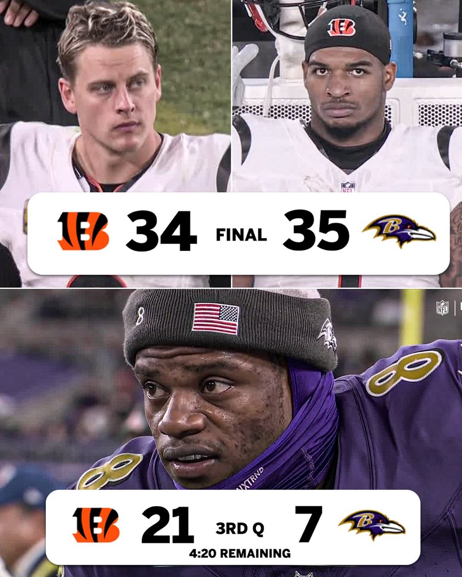 Ravens now have swept the season series versus the Bengals.
