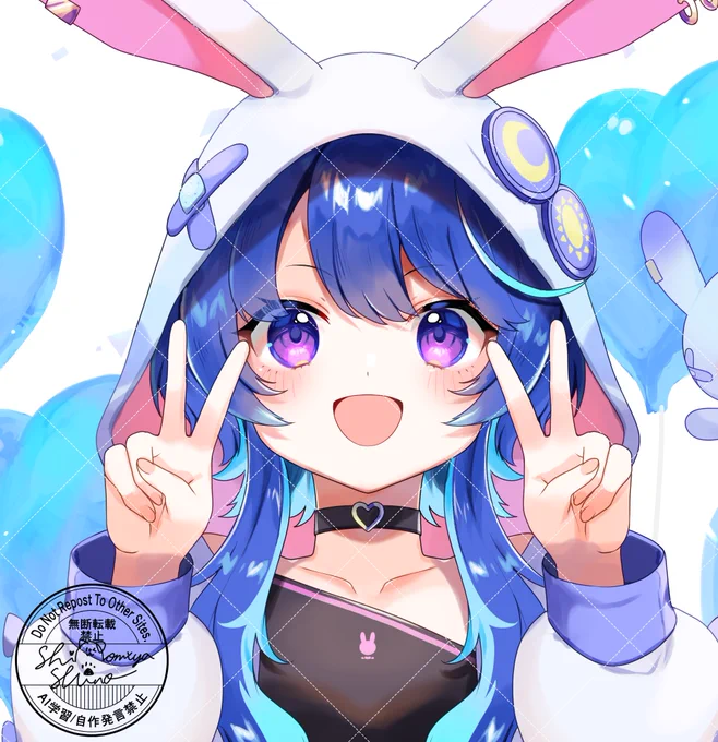 【お仕事報告】よね様からのご依頼で、作楽つきひ様の活動2222日記念イラストを描かせて頂きました!ご依頼頂きありがとうございました 
