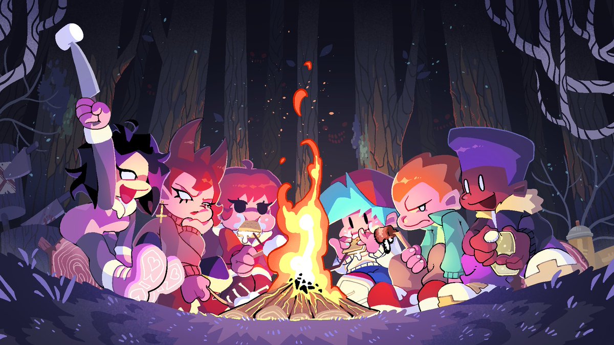 ejrwlf1120's tweet photo. #FridayNightFunkin 
Campfire https://t.co/BKK3UFZN8x