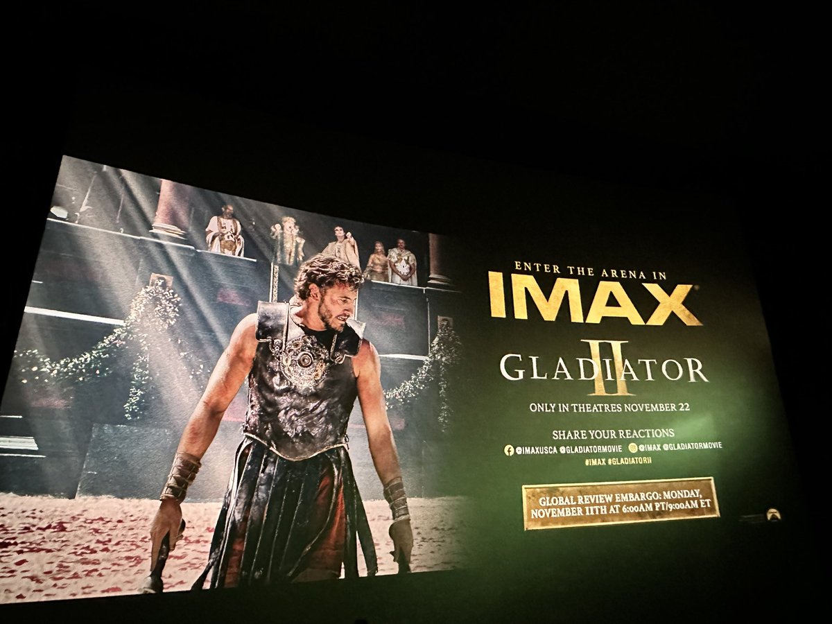 Mike Alves (@mikeaalves) on Twitter photo Great movie ! Loved it ! Itโs a must see ! Thank you <a href="/ParamountPics/">Paramount Pictures</a> <a href="/ParamountCanada/">Paramount Canada</a> <a href="/ParamountMovies/">Paramount Movies</a> <a href="/IMAX/">IMAX</a> <a href="/ChurchWellesley/">The Village</a> <a href="/GladiatorMovie/">Gladiator Movie</a> #IMAX #GladiatorMovie #GladiatorIITO #GladiatorIIToronto <a href="/CineplexMovies/">Cineplex</a> <a href="/Scene_Plus/">Scene+</a> <a href="/cineplex/">่ฏๅฝฑ้ปๅฝฑๆๆจ็นไบ! ๆญก่ฟๅ ๅ
ฅๅ</a> โ๏ธ๐ก๏ธโจ๐ฅ๐ฟ Great movie ! Loved it ! Itโs a must see ! Thank you <a href="/ParamountPics/">Paramount Pictures</a> <a href="/ParamountCanada/">Paramount Canada</a> <a href="/ParamountMovies/">Paramount Movies</a> <a href="/IMAX/">IMAX</a> <a href="/ChurchWellesley/">The Village</a> <a href="/GladiatorMovie/">Gladiator Movie</a> #IMAX #GladiatorMovie #GladiatorIITO #GladiatorIIToronto <a href="/CineplexMovies/">Cineplex</a> <a href="/Scene_Plus/">Scene+</a> <a href="/cineplex/">่ฏๅฝฑ้ปๅฝฑๆๆจ็นไบ! ๆญก่ฟๅ ๅ
ฅๅ</a> โ๏ธ๐ก๏ธโจ๐ฅ๐ฟ