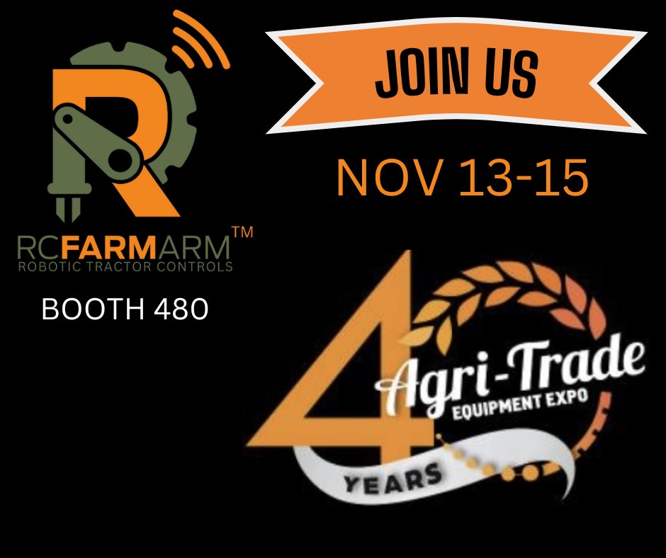 RcFarmArm (@rcfarmarm) on Twitter photo We can't wait to see everyone <a href="/agritradetoday/">Agri-Trade</a> on Wednesday Nov 13. We'll be at the same location as last year Booth 480 ! We can't wait to see everyone <a href="/agritradetoday/">Agri-Trade</a> on Wednesday Nov 13. We'll be at the same location as last year Booth 480 !