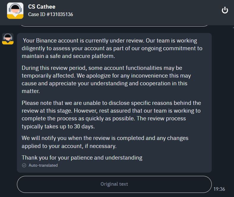 downunderg's tweet photo. @binance  @BinanceHelpDesk , I signed up yesterday as a new customer only to have a block put on my account for deposits when using my cards. After going back and forth with customer support for 4-5 hours to confirm that the card I was using is actually mine, I finally managed to deposit funds. However, when I attempted to transfer some funds to a different account, I then received a "withdrawal ban." Again, after another round of back-and-forth messages with on-site support and excessive wait times, I was informed that my account is under review and that I should expect feedback in 30 days, who waits 30 days! You were quick enough to accept my funds, but as soon as I want to withdraw them, it becomes an issue. Please look into this—I want access to my funds!