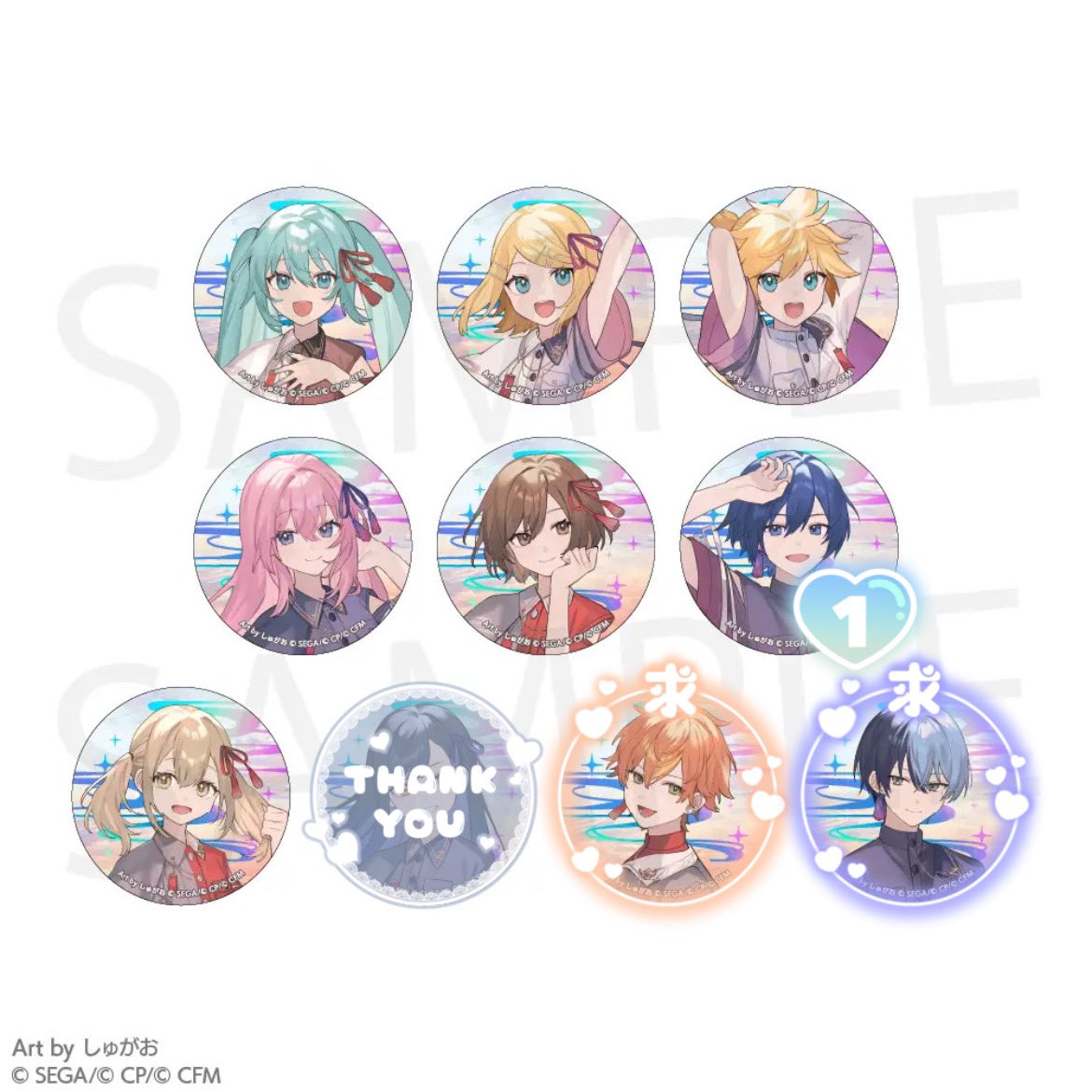 【交換】プロセカ  セカライ 缶バッジ グリ缶 

譲：残2→ミク リン レン ルカ MEIKO こはね
残1→KAITO

求：彰人 冬弥

・事前1BOX＋会場受け取り(幕張)1BOX予約済み
・東京公演1/25、1/26(昼夜参戦)での手渡し希望

検索からでもお気軽にお声がけ下さい🙇