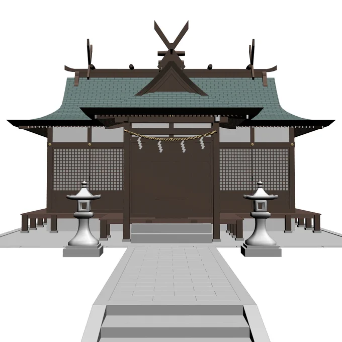 CLIP STUDIO ASSETSにて『期間限定10CP_3D_稲荷神社と階段セット』を公開いたしました!日本時間の2024/11/11まで10CPで公開しています。※2024/11/11を過ぎますと価格を変更しますのでご注意ください。 #clipstudio 