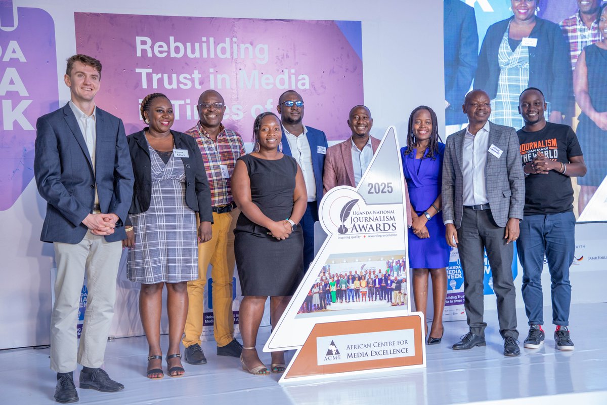 MFAUganda's tweet photo. Key Highlights: @ACME_Africa unveiled the Uganda National Journalism Awards at the #UgandaMediaWeek2024 to reward excellence in journalism.
.
#MediaMattersUG https://t.co/LCjaAujIeK