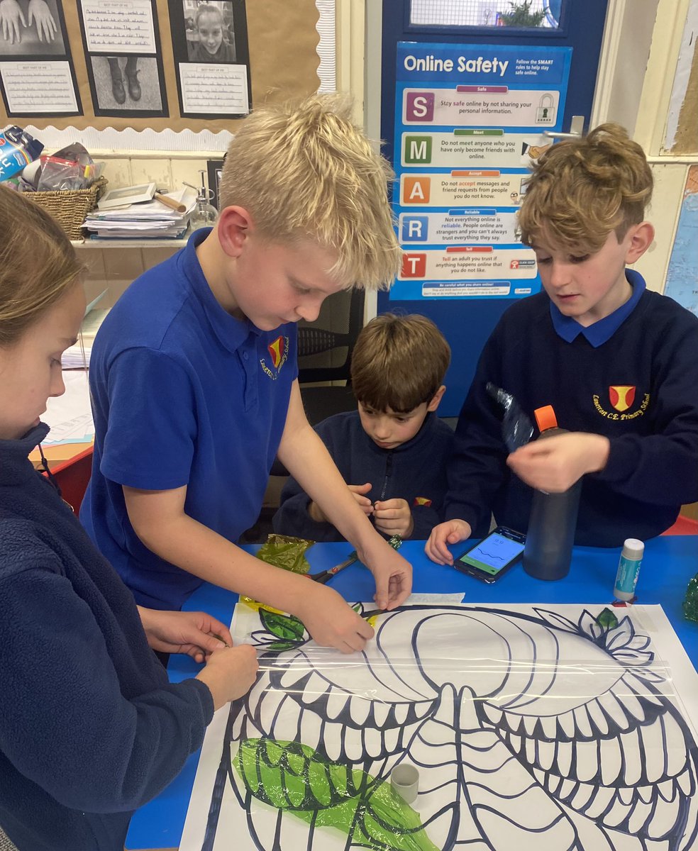 Class 4 were inspired by the work of Burne-Jones and created beautiful stain glass pieces to be displayed at Lanercost Priory for the Jazzy Christmas evening. The pieces were bright and colourful angels - a wonderful job, Class 4. Thank
You, Abby! #ourlanercostfamily