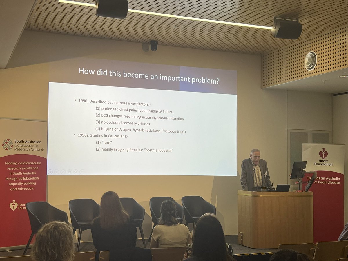 SACVRN's tweet image. Discovery research generates new knowledge for cures or measures for 🫀disease. Exciting to hear about research spanning from pre-conception to the elderly @clairetroberts @FlindersHMRI @SophieWiszniak @UniversitySA Peter Zalewski & John Horowirz @BHIresearch #sacvrnshowcase2024