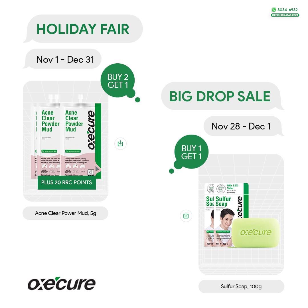 Oxecure_QA's tweet photo. Rounding up November deals for holiday-ready, clear skin ✨ Enjoy exclusive discounts today!

#OxecureQA #OxecureQatar #OxecureInControl https://t.co/dtSCnFaFQ6
