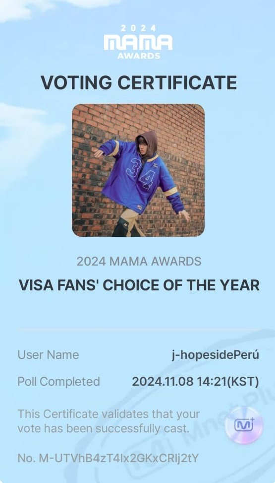JhopeSide_Peru's tweet photo. VOTA POR J-HOPE‼️‼️

Actualmente se encuentra en el #12🚨 prioricemos votar por hobi, recuerda que es el único que puede asistir y recibir ambos premios.🙏

🗳️ https://t.co/qzLZtJvRjz

RT Y COMENTAR👇

I vote #jhope for #2024MAMAVOTE https://t.co/fBBUoIHeGd