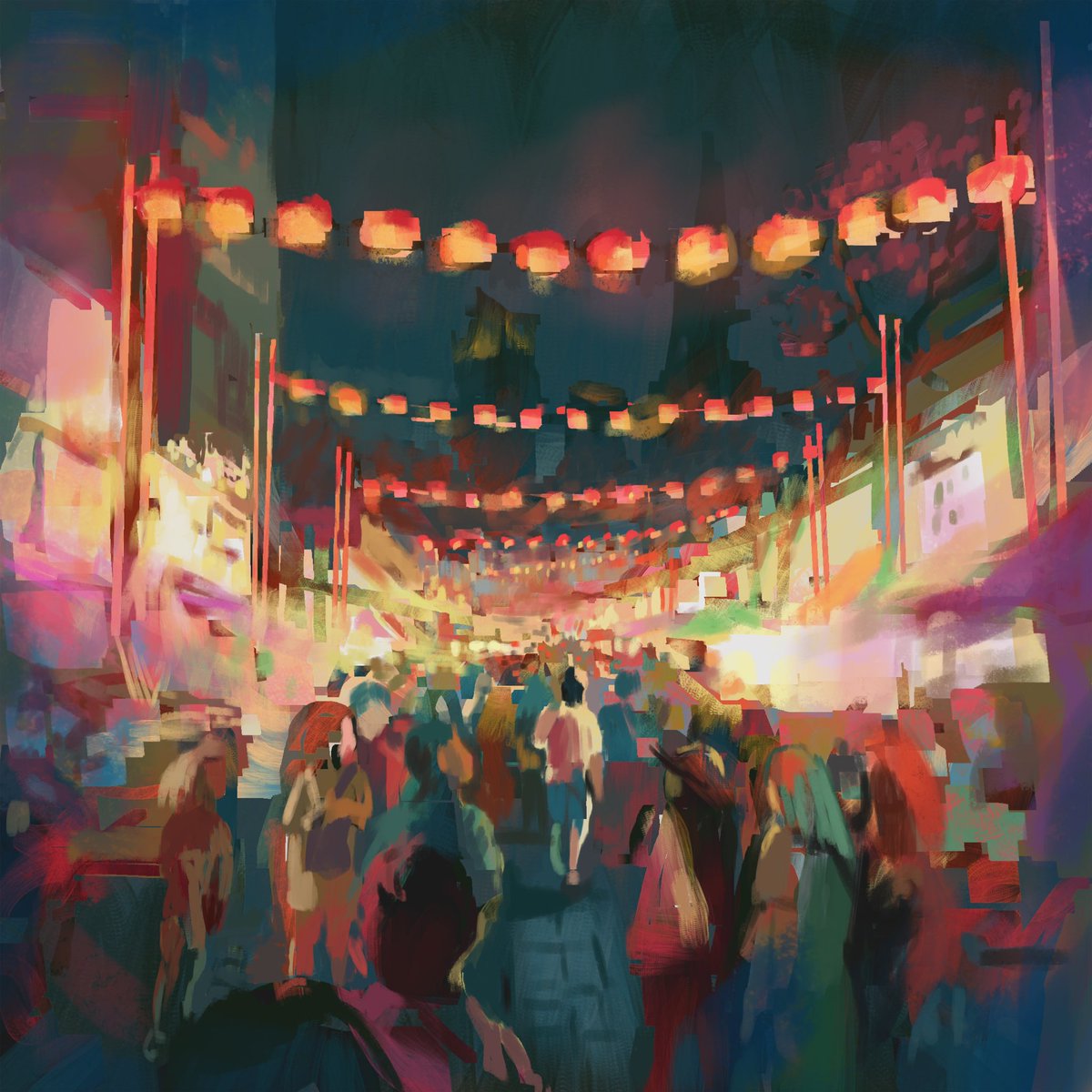 MakikoNanke's tweet image. Night Market 
22/30
#practicepracticepractice #paintingpractice  #warmupsketch #warmuppainting #bizdev #conceptart #art #illustration #nightmarket #kualalumpur #chinatown #lightingpractice #makikonankeart