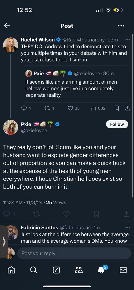 Rach4Patriarchy's tweet image. From the girl in the devil outfit who thinks Trump will crash the economy and usher in the handmaids tale.