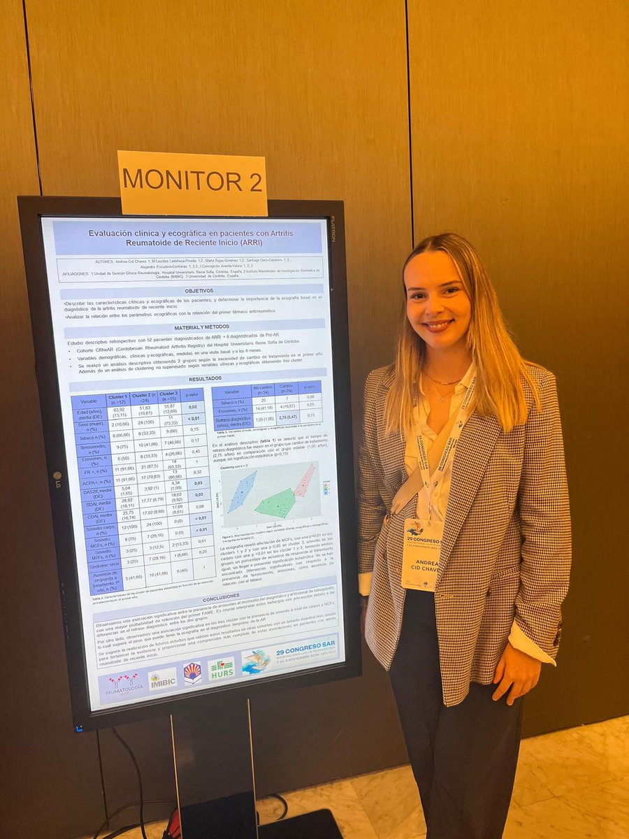 ReumaHURS's tweet photo. Seguimos exponiendo nuestros trabajos en formato póster en el 29 Congreso SAR 📢📢 @IMIBIC @HUReinaSofia @SEReumatologia https://t.co/UDoWBrb3zk