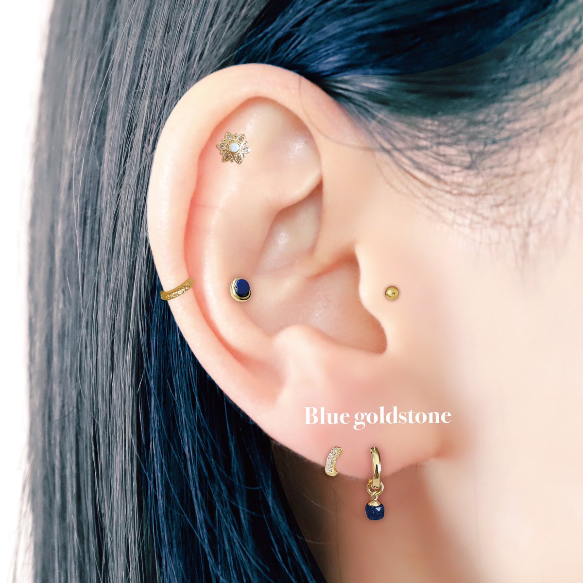 天然石ボディピアス