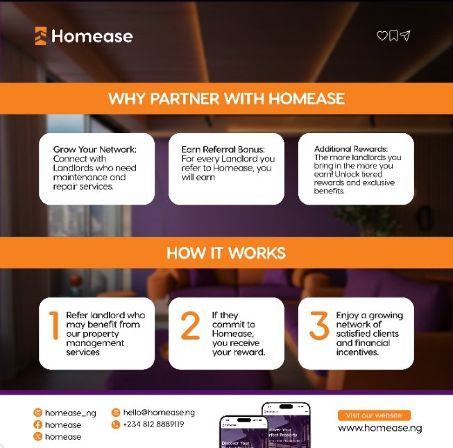 homease_ng's tweet photo. ARTISANS!!! Simplify property management for landlords and get rewarded. 

Are you a SKILLED ARTISAN looking for new opportunities to explore, Homease is expanding at the moment and we need your expertise.

Don't miss this opportunity to increase your income❗

#artisan #Homease https://t.co/XxBa5FspKW