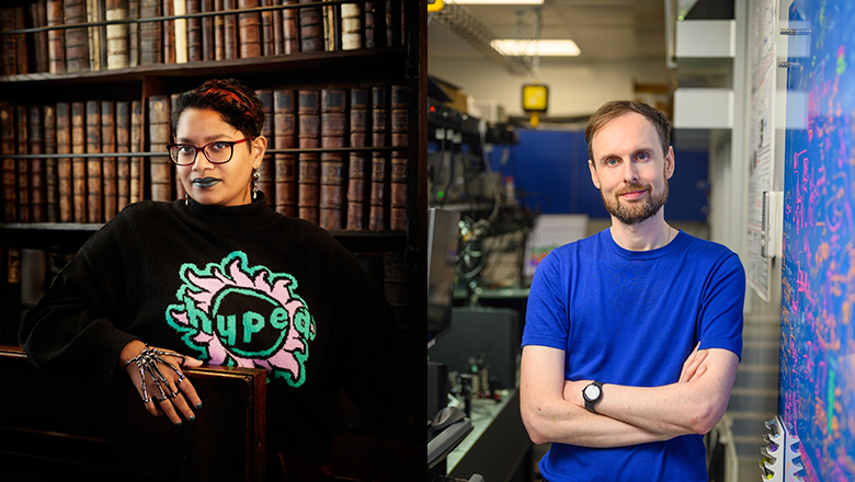 KCL Physics (@kcl_physics) on Twitter photo "If you look at knowledge developed by indigenous peoples centuries before...they were using concepts...that sound quantum to us"
Chandrika Narayanan-Mohan & James Millen discuss collaborating on #quantum poetry through <a href="/SciGalleryLon/">Science Gallery London</a> & <a href="/GI_London1/">Goethe-Institut London</a> scheme loom.ly/x2qpPpg "If you look at knowledge developed by indigenous peoples centuries before...they were using concepts...that sound quantum to us"
Chandrika Narayanan-Mohan & James Millen discuss collaborating on #quantum poetry through <a href="/SciGalleryLon/">Science Gallery London</a> & <a href="/GI_London1/">Goethe-Institut London</a> scheme loom.ly/x2qpPpg