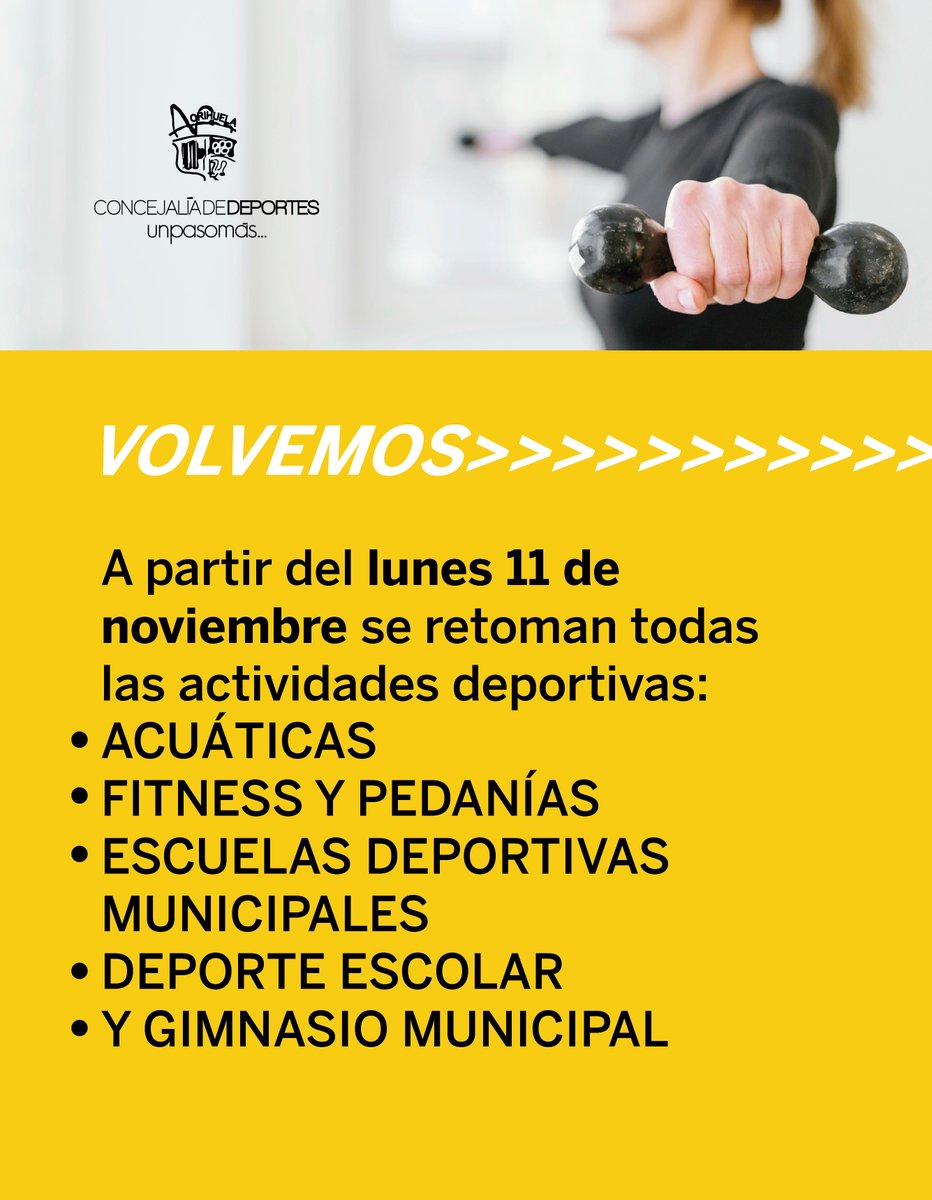 dxtsorihuela's tweet photo. #Volvemos #DeportesOrihuela #ActividadesDeportivas https://t.co/R2LntJ1li6