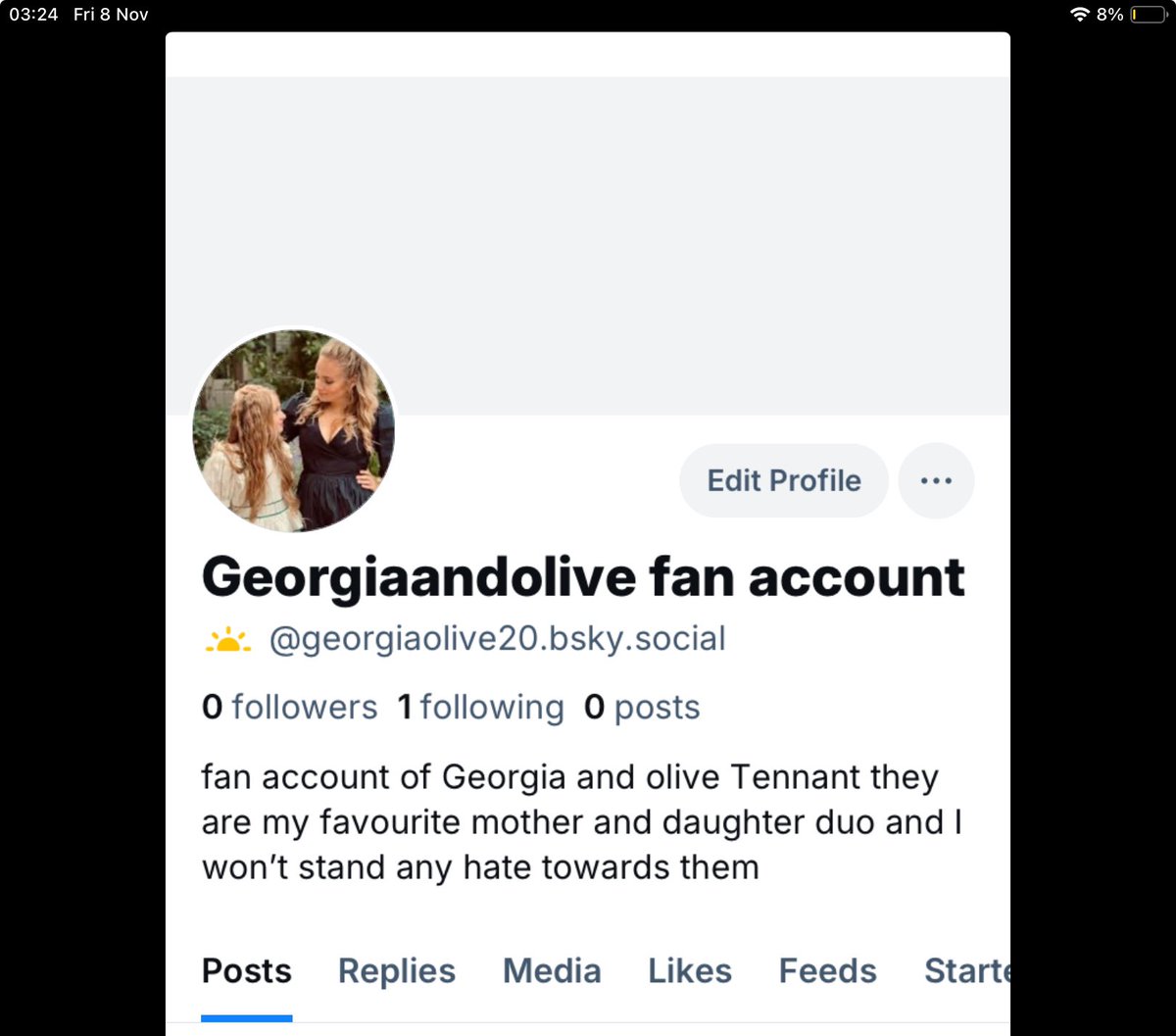 so I finally joined blue sky my account is Georgiaolivr20 if anyone wants to follow me