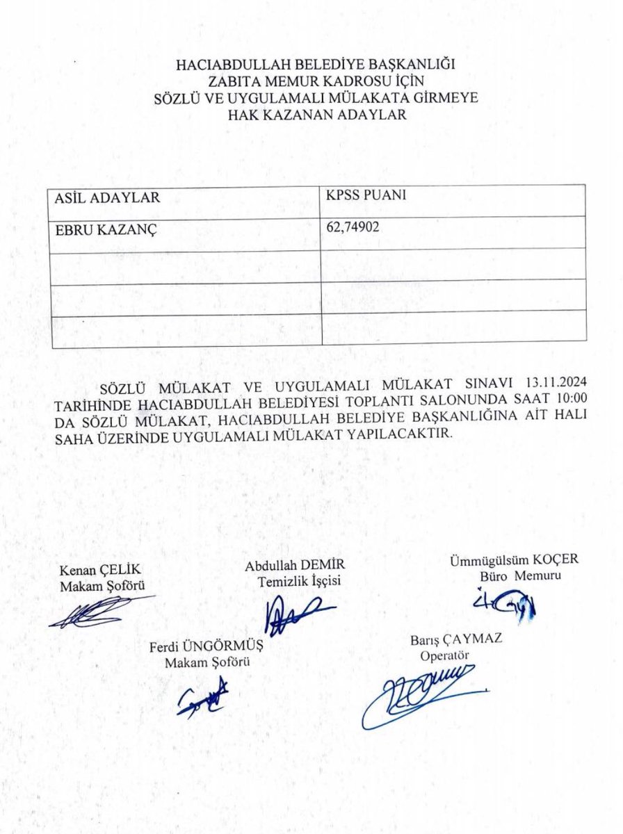 Analizmerkeziii's tweet photo. Sayın Valim ülkede milyonlarca genç KPSS sınavına girip derece yaparak Atama beklerken ,HACIABDULLAH BELEDİYESİ nin personel alımına yüzlerce yüksek puanlı genç başvuruyor ve sonuç en düşük puanlılar alınıyor !! TÜM TÜRKİYENİN GÖZÜ ÖNÜNDE ADAM KAYIRMA olayına şahit oluyoruz !! Bu durumu çözeceğinizden şüphemiz yoktur  🙏 @celikcahit @belediye51 @NigdeValiligi