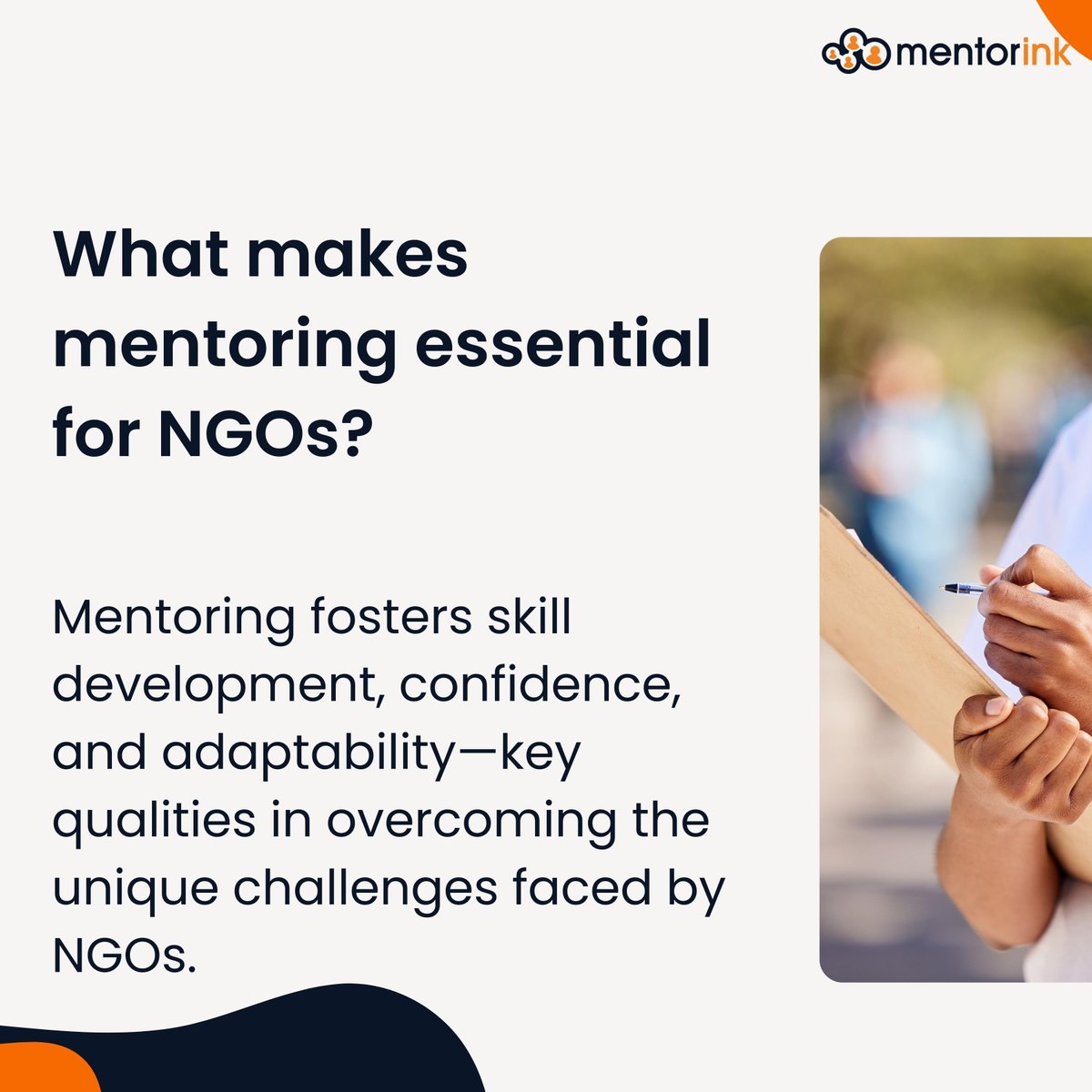 mentorink's tweet image. Curious about how mentoring can elevate your NGO’s impact?

Interested in unlocking the full potential of mentoring for your team?

Let’s explore how Mentorink can help you make a difference.

#NonProfitImpact #Mentoring #NGODevelopment #ProfessionalGrowth #Mentorink #NGO