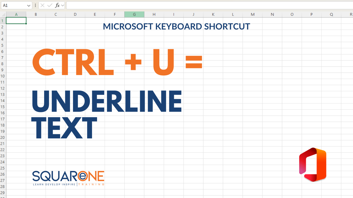 SQOneTraining's tweet image. Ctrl + U allows you to instantly apply or remove underlining helping you emphasise important text! ❤️

Click here for more tips: squareonetraining.com/pages/blog

#keyboardshortcuts #excelshortcuts #mswordshortcuts #powerpointtips #outlooktips #msaccess #microsoftvisio #microsoftonenote
