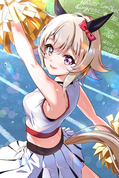 カレンチャンのチア イラスト#カレンチャン  #ウマ娘 