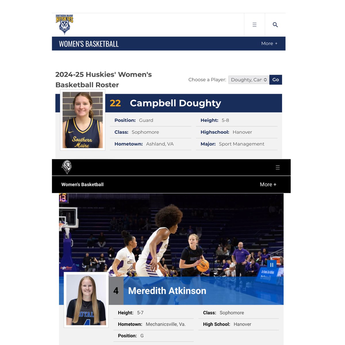 Best of Luck to our former HAWKS starting their seasons today!
🏀Campbell Doughty   C/O 2022
🏀 Meredith Atkinson   C/O 2023