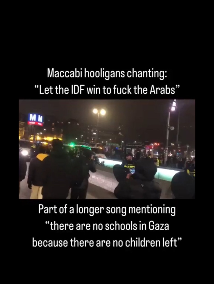 InconnuPtit's tweet photo. @nmq_noor Les supporters chantaient "morts aux arabes", arrachaient les drapeau palestiniens en grimpant sur les balcons d'appartements, chantaient la mort d'enfants de Gaza. Qui sème le vent… https://t.co/ro2QNAHchm