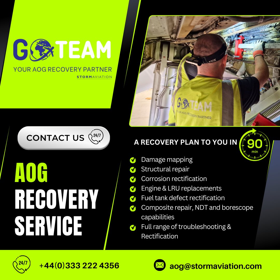 Our Go Team recently completed another rescue mission, working on a structural repair on an A321 ✈️  in Newquay.

Count on our AOG Go Team to support you and your customers.

Got an AOG situation? 🆘aoggoteam.com

#aog #aircraftrecovery #aogrecovery #GoTeam
