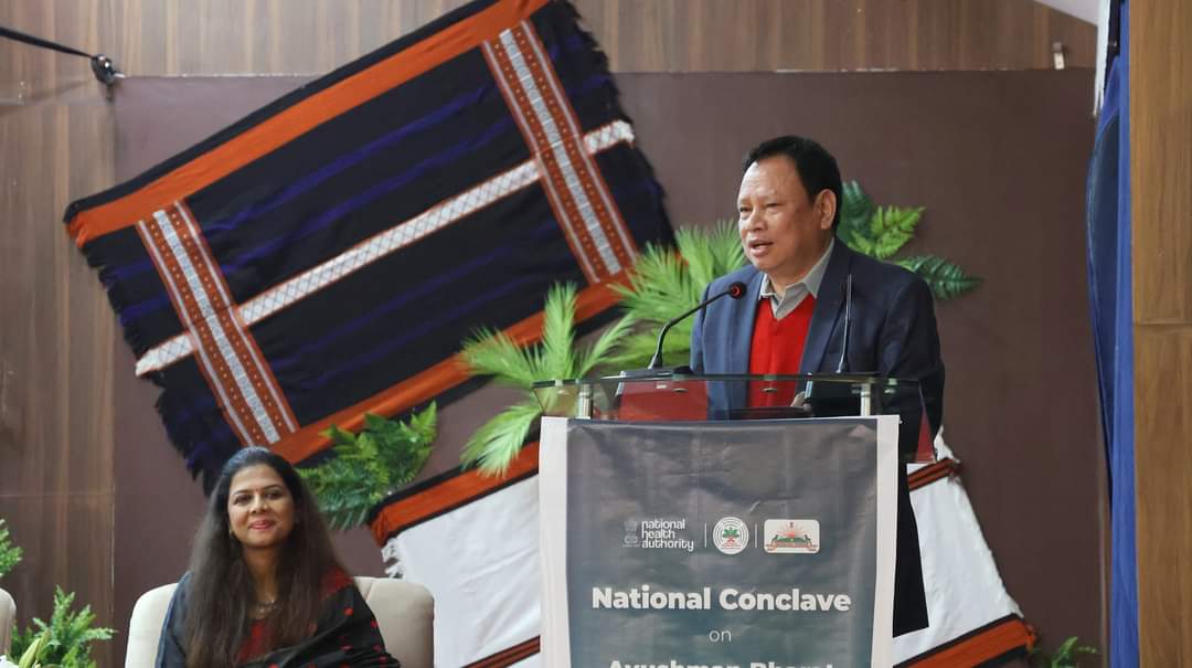 BiyuramWahgeBJP's tweet photo. Attended the National Conclave for 𝐍𝐚𝐭𝐢𝐨𝐧𝐚𝐥 𝐂𝐨𝐧𝐜𝐥𝐚𝐯𝐞 𝐟𝐨𝐫 𝐀𝐲𝐮𝐬𝐡𝐦𝐚𝐧 𝐁𝐡𝐚𝐫𝐚𝐭 𝐃𝐢𝐠𝐢𝐭𝐚𝐥 𝐌𝐢𝐬𝐬𝐢𝐨𝐧 alongside Ms. L.S. Changsan Ji, CEO National Health Authority, at Ziro. This event marks an important gathering of officials from States, 

1/3 https://t.co/RVSKBicjqb