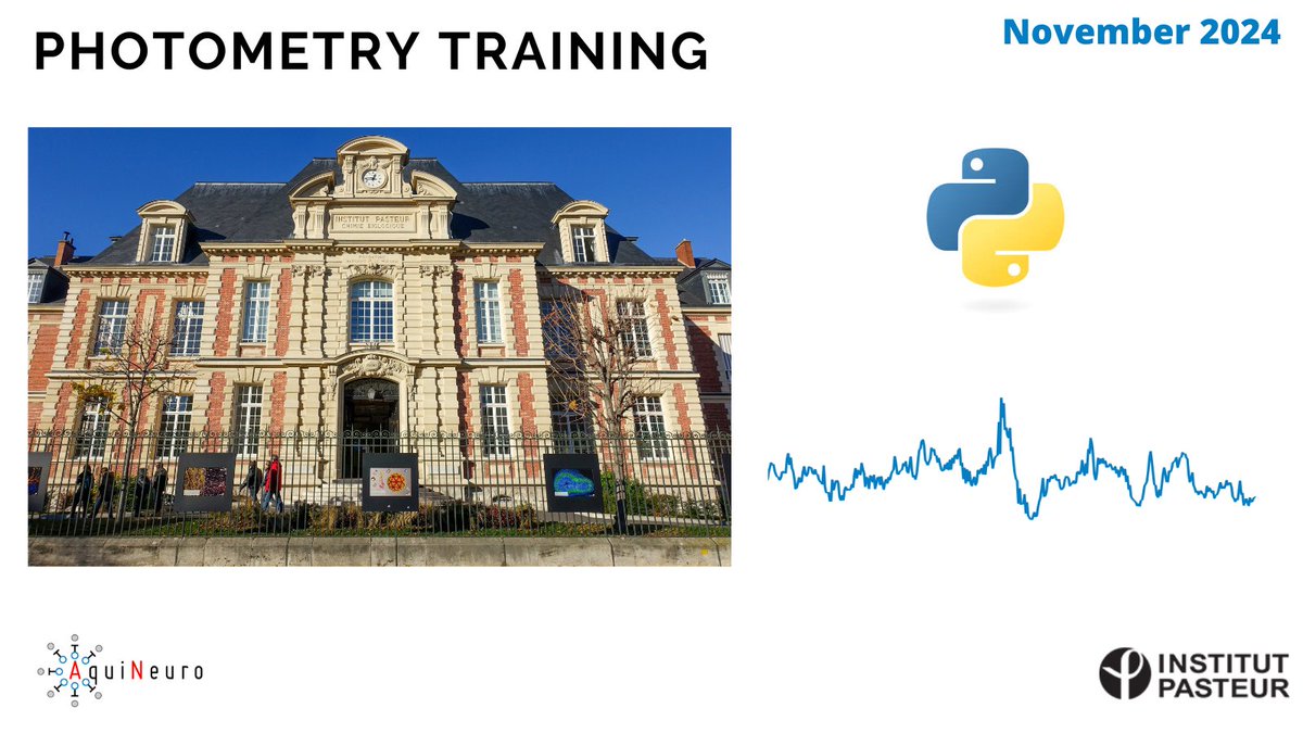 Big thanks to <a href="/institutpasteur/">Institut Pasteur, since 1887</a> for hosting us this week as we dove into Python and fiber photometry! Excited for what's next — we'll be at GDR NeuralNet next week! Catch us at the conference at <a href="/NeuroPSI/">Oscar Utria</a> neuropsi.cnrs.fr #Neuroscience #Python #FiberPhotometry