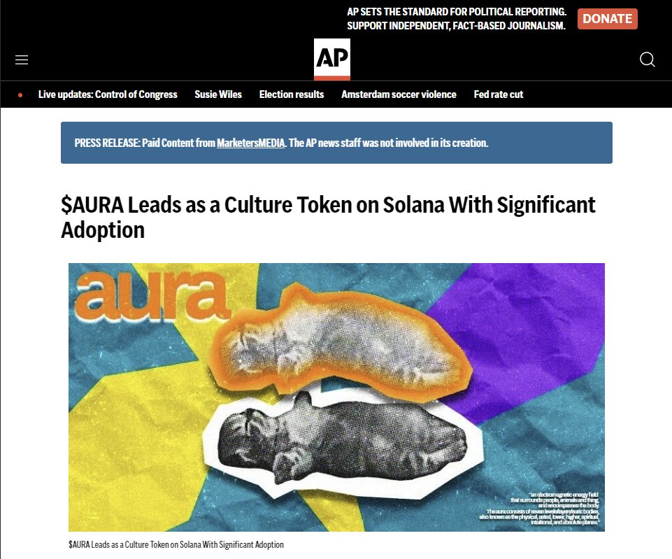 auracoinsolana's tweet photo. Associated Press sees the vision ✨

https://t.co/PnLhk6J6fO https://t.co/bgYEKVaZ3r