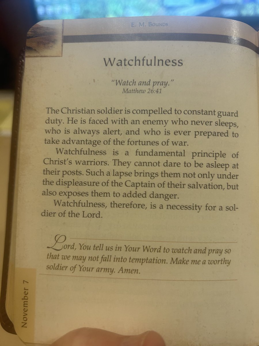 CFWBers's tweet photo. The Power of Prayer
#Watchfulness: “Watch and Pray”
#ChristianSoldiers
✝️💜🙏💜✝️ https://t.co/xIJPmGMjNx