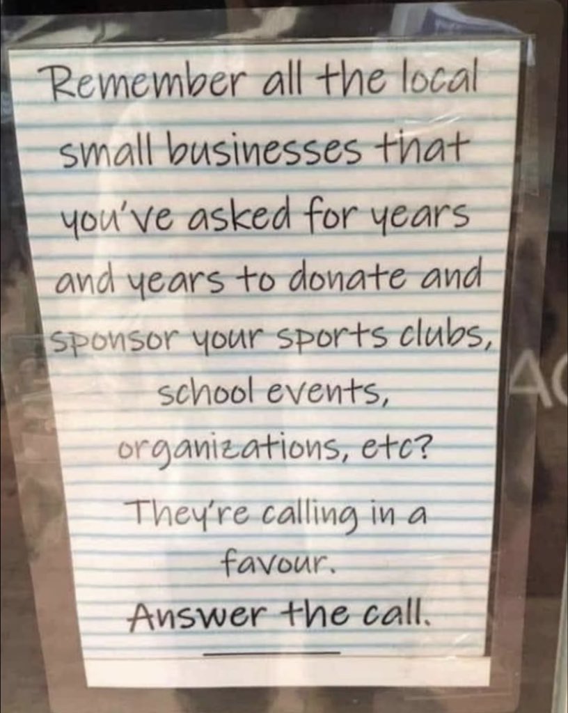 As we enter the festive period, please remember to #ShopSmall 🙏🏻🎁🎄

They stepped up when you needed them, now it’s time to return the compliment.

#SmallBusinesses #handmadegift