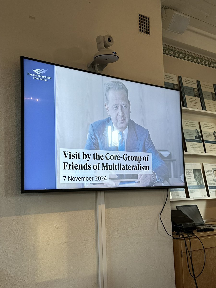 kamapradipta's tweet photo. The Group of Ambassadors Friends of Multilateralism 🇺🇳 visited Dag Hammarskjöld Foundation in Uppsala to learn about the latter’s history &amp; contributions in championing multilateralism (11/07/24).

Honored to laid flower &amp; paid respect to Dag Hammarskjöld’s final resting place. https://t.co/fESSW49EMr