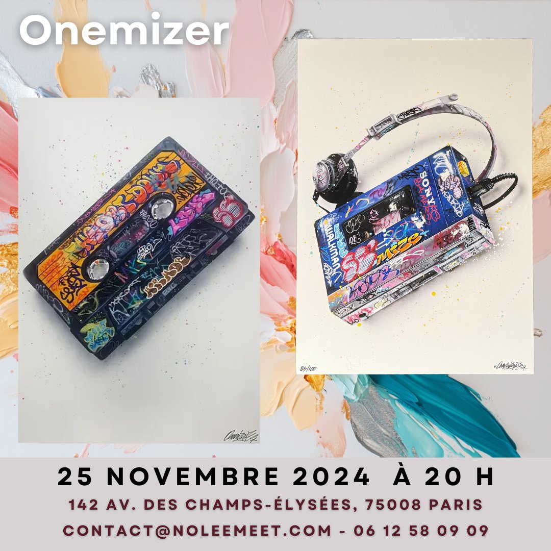 Noleemeet's tweet photo. 🎨 L'artiste @Onemizer_ rejoint notre vente Noleemeet 2024 ! Son œuvre street art sera aux enchères le 25/11 pour soutenir des assos. RDV à 20h, 142 Champs-Élysées, Paris. Inscriptions : https://t.co/wpbVmhmCId

#Noleemeet #ArtSolidaire #Onemizer https://t.co/psFE1jowbi