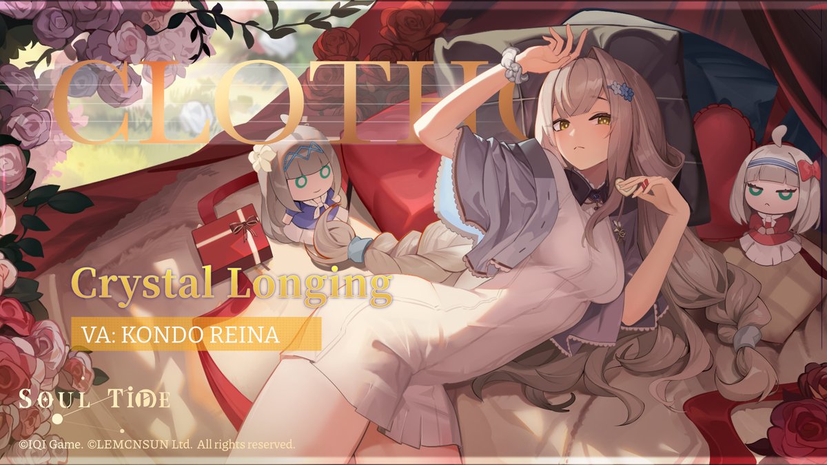SoulTide's tweet photo. "Looks like you dropped something. Is it chocolate from someone special? You absolutely must eat it, okay? AH-UU—! (The plan went perfectly.)"— Clotho

This outfit will be available for purchase after the 11/12 update.

#SoulTide #Clotho #Lemcnsun https://t.co/zd0jLpBs6H