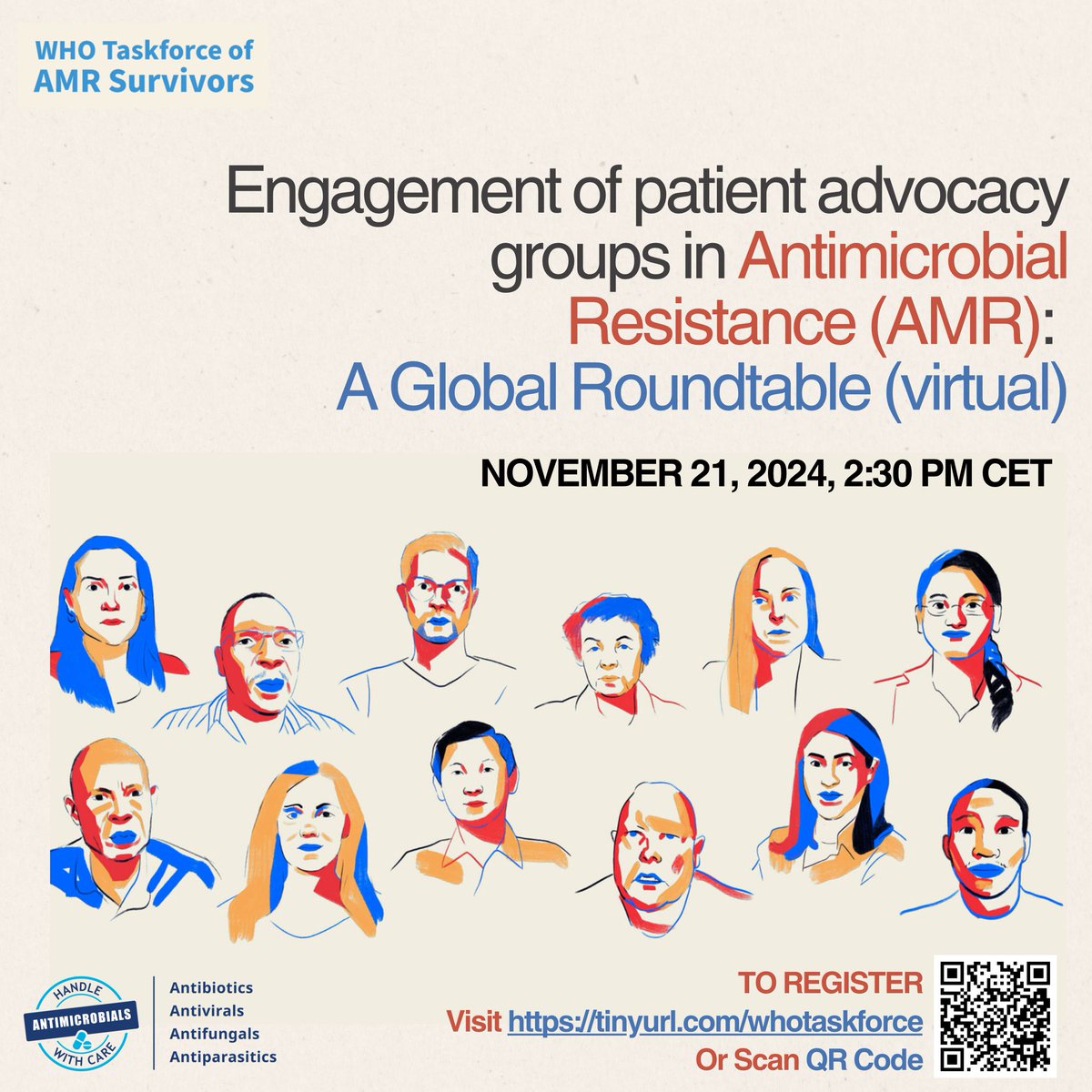 Vanessa Carter AMR 🇬🇧🇿🇦 (@vcarteramr) on Twitter photo Have you signed up for the <a href="/WHO/">World Health Organization (WHO)</a> Task Force of AMR Survivors #WAAW webinar? We will focus on the importance of patient groups in the fight to tackle this global health threat!
Register here: who.zoom.us/webinar/regist…
#AMRsurvivors #AntimicrobialResistance #AMR Have you signed up for the <a href="/WHO/">World Health Organization (WHO)</a> Task Force of AMR Survivors #WAAW webinar? We will focus on the importance of patient groups in the fight to tackle this global health threat!
Register here: who.zoom.us/webinar/regist…
#AMRsurvivors #AntimicrobialResistance #AMR