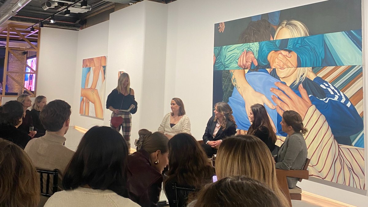 Great discussion on the topic of #AI and art last night <a href="/weareunitlondon/">Unit</a> courtesy of <a href="/awitalondon/">AWITA</a> and featuring <a href="/JoLawsonTancred/">Jo Lawson-Tancred</a> (author of our new book AI and the Art Market) as panellist! 

Find out more about Jo's book here: lundhumphries.com/collections/ho…